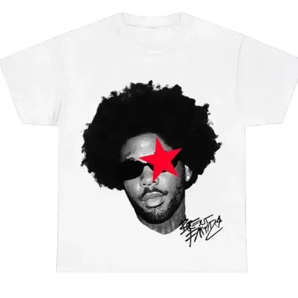 Brent Red Star Graphic Tee Gift For Fans Rap Music Fayaiz Classic Cotton