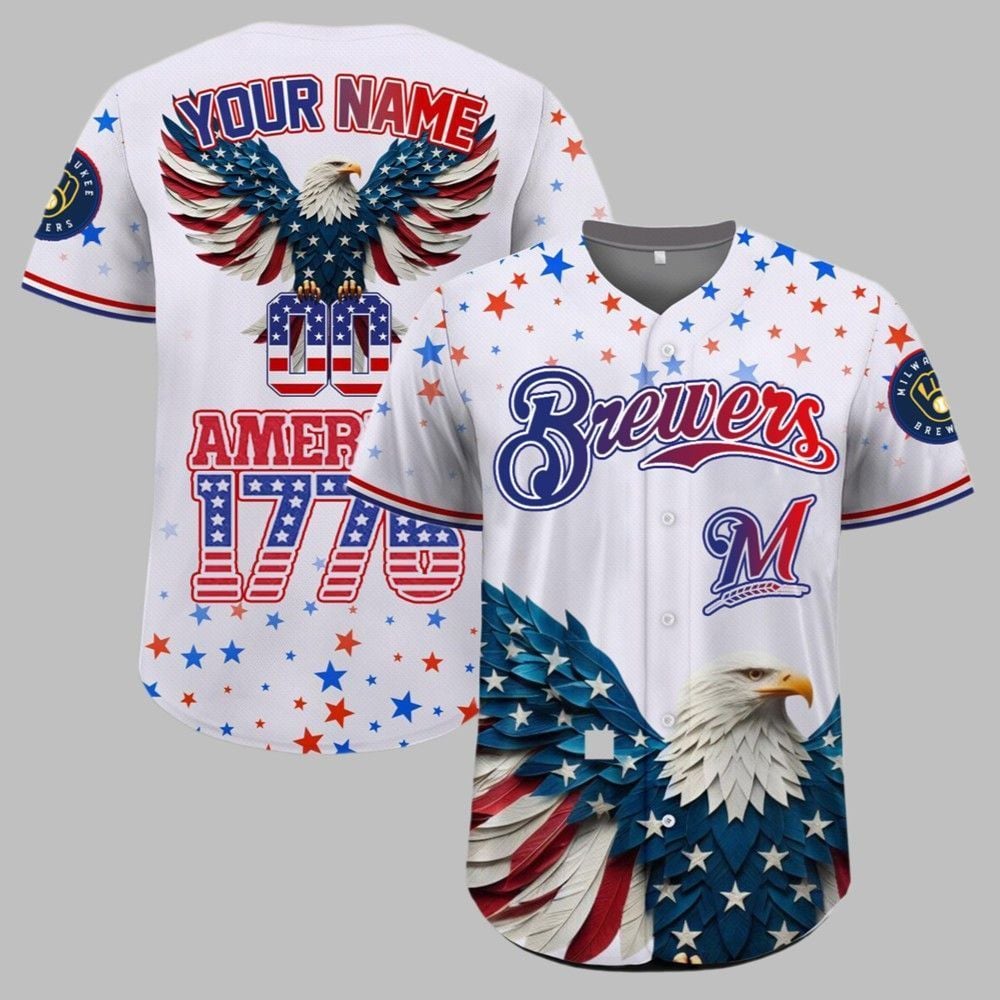 Brewers Independence Day Baseball Jersey 2025 - Grishko.com T-Shirts, Hoodie, Sweatshirt | WearSparks.com (Image 1)