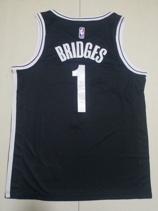 Brooklyn Nets #1 Mikal Bridges Nets 1 Black s-xxl Style 1