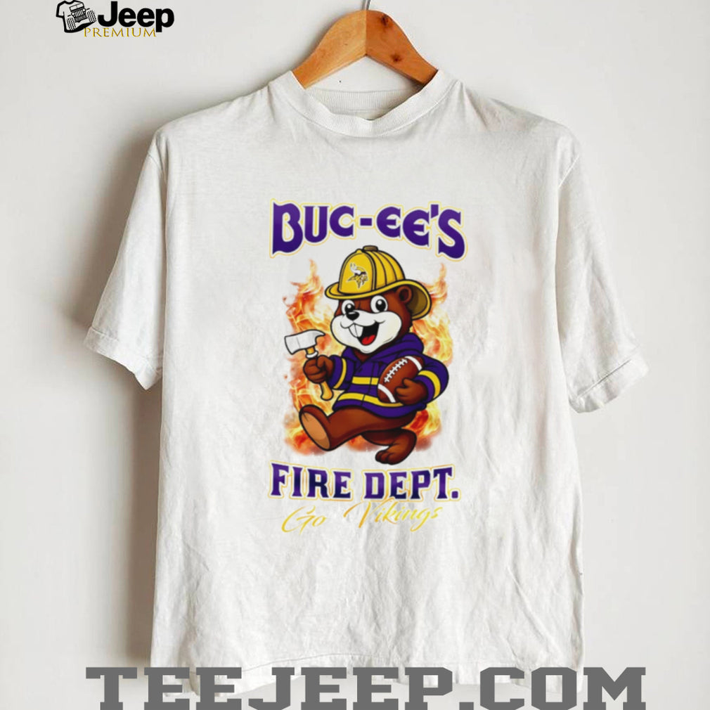 Buc ees Fire Department Minnesota Vikings Mascot T Shirt