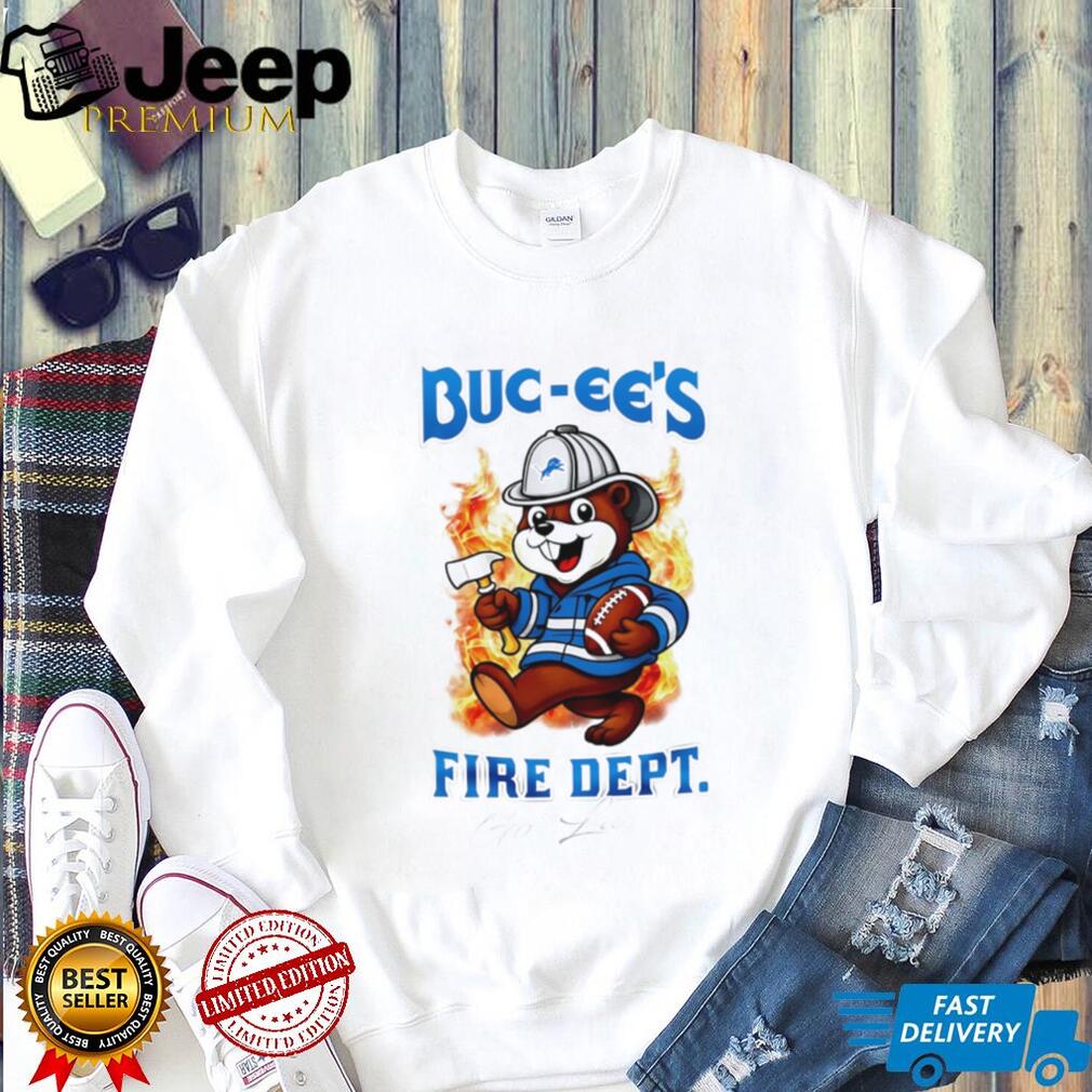 Buc ee’s Fire Dept Football Fan Detroit Graphic T Shirt