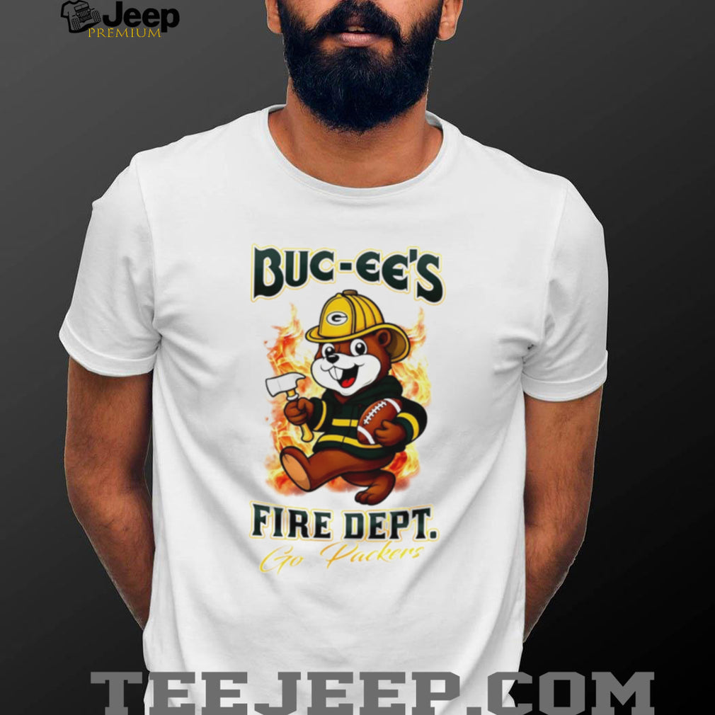 Buc ee’s Green Bay Packers Fire Dept Football Mascot T Shirt