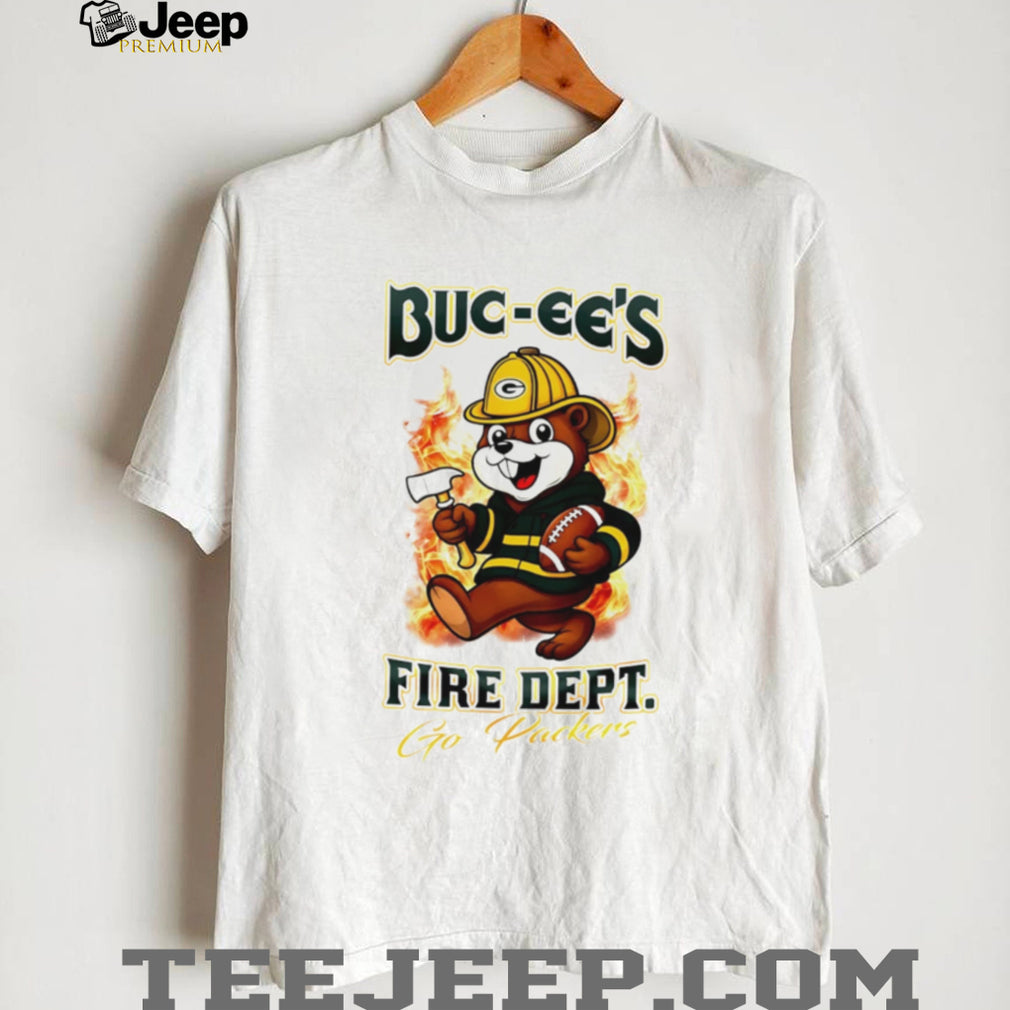 Buc ee’s Green Bay Packers Fire Dept Football Mascot T Shirt