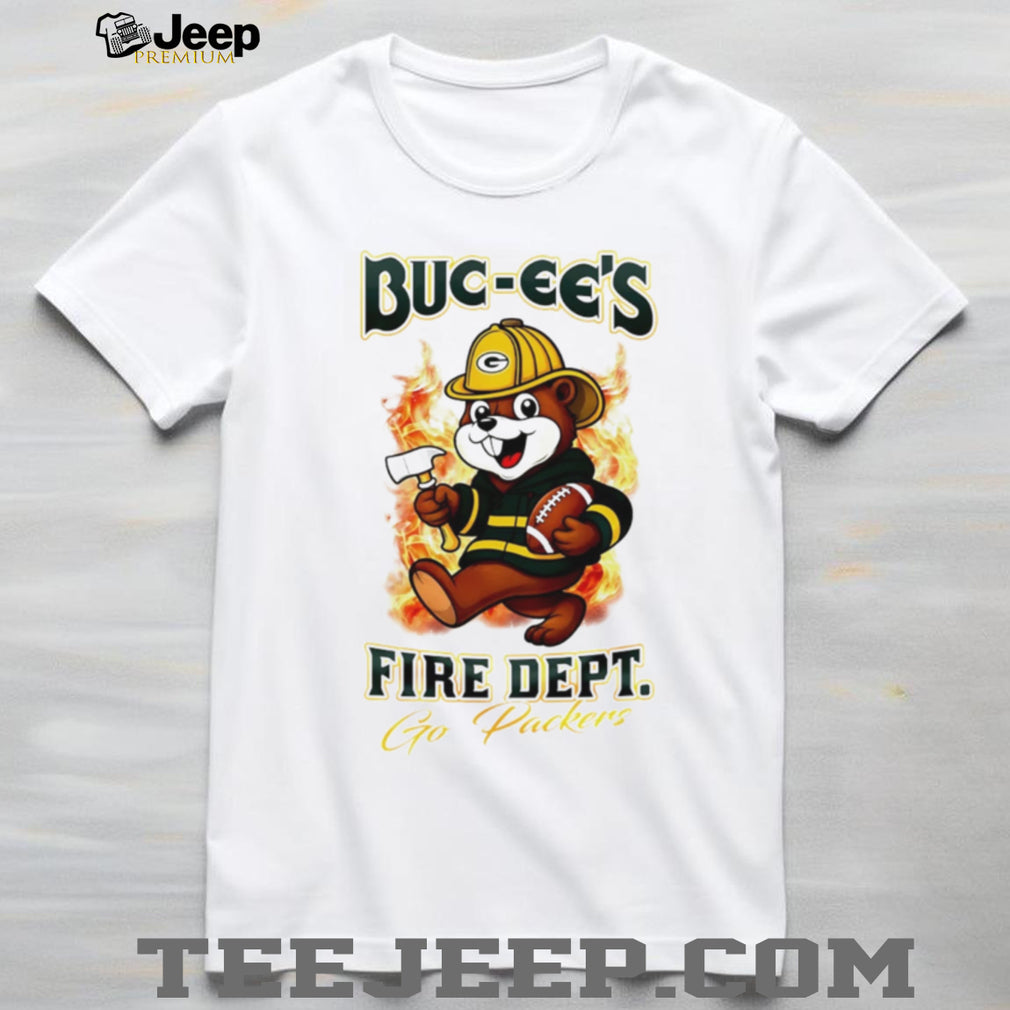 Buc ee’s Green Bay Packers Fire Dept Football Mascot T Shirt