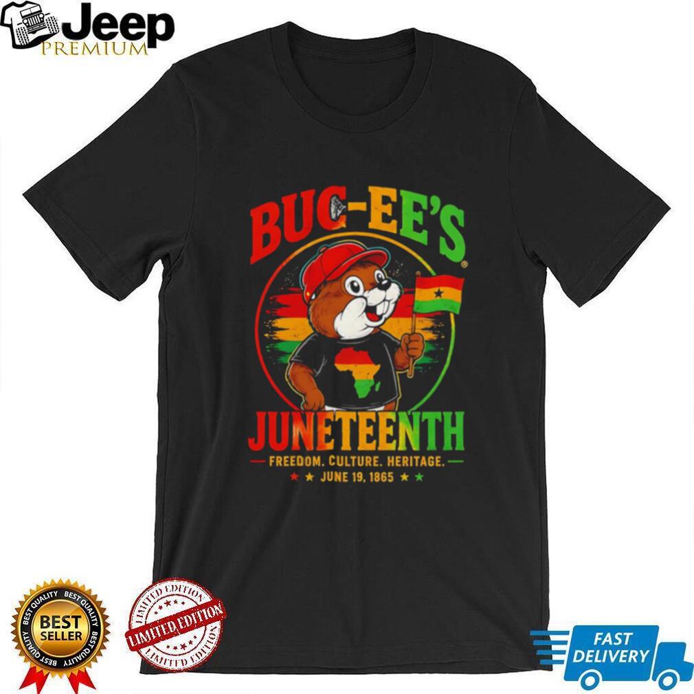 Buc ee’s Juneteenth freedom culture heritage June 19 1865 Ghanaian flag shirt