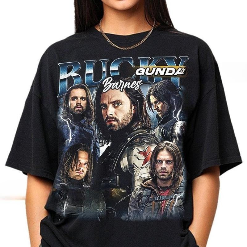Bucky Barnes Vintage Shirt Retro Graphic Tee, Classic Unisex Design, Gift Style