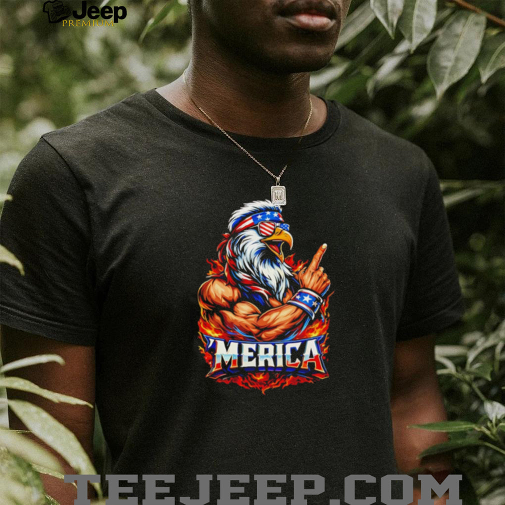 Buff Patriotic Eagle ‘Merica USA Muscles T Shirt