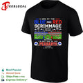 Buffalo Football Blue and Red Scrimmage Tecmo Retro shirt