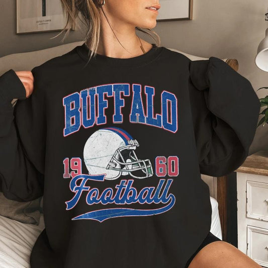 Buffalo Football Vintage Style Sweatshirt, Buffalo Bill Crewneck, Bill Sweatshirt, Buffalo New York, Buffalo Fan Gift FSE15
