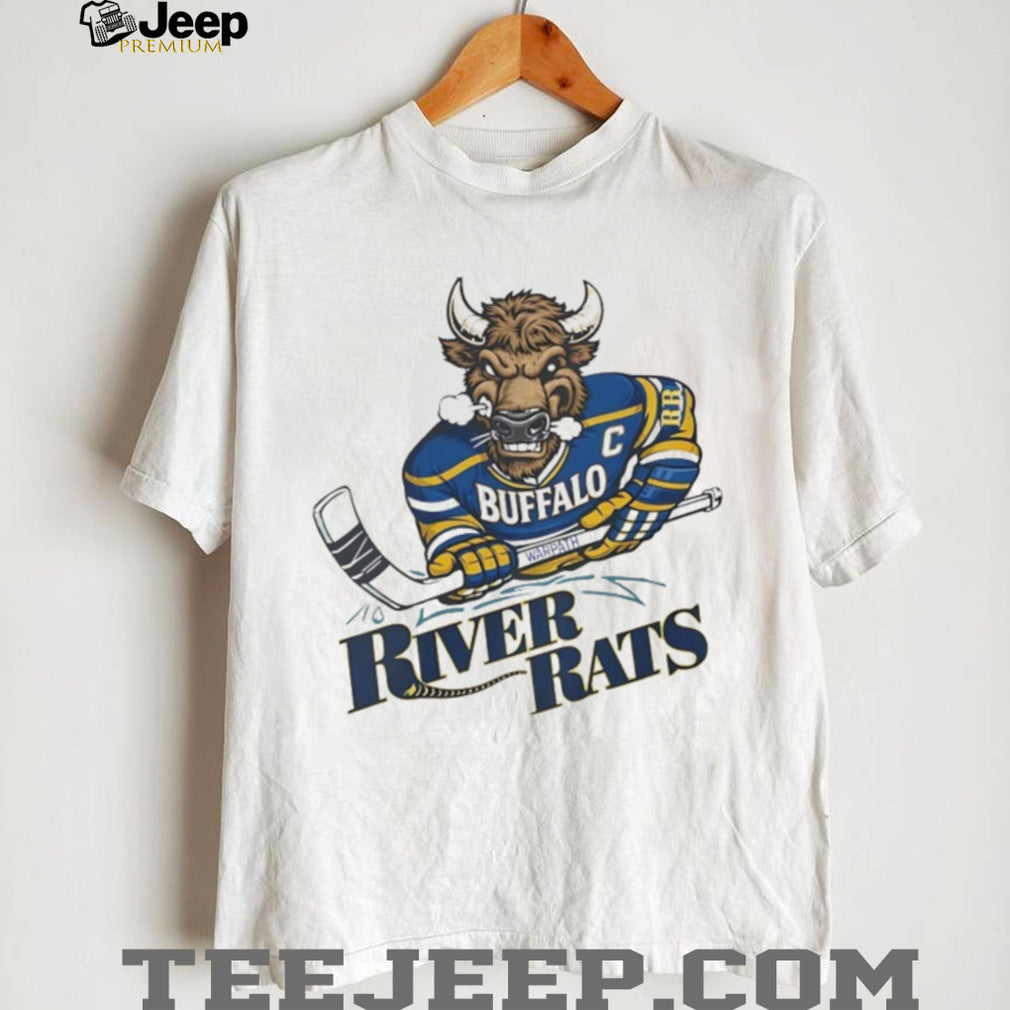 Buffalo River Rats Hockey Mascot Graphic T Shirt