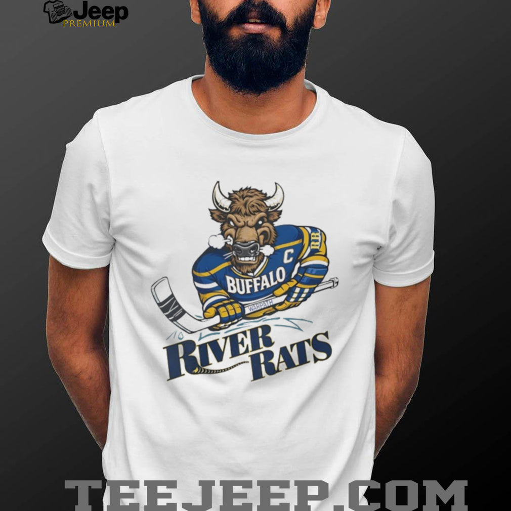 Buffalo River Rats Hockey Mascot Graphic T Shirt
