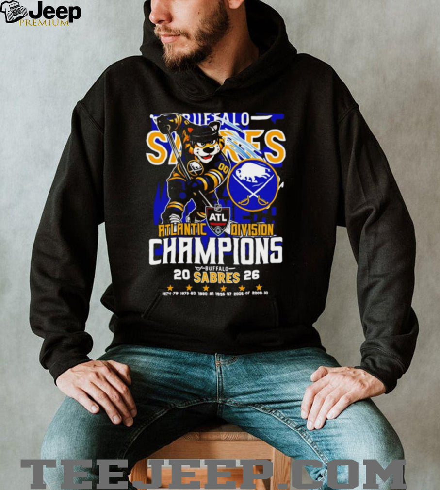 Buffalo Sabres 2026 Atlantic Division Champions Commemorative T Shirt