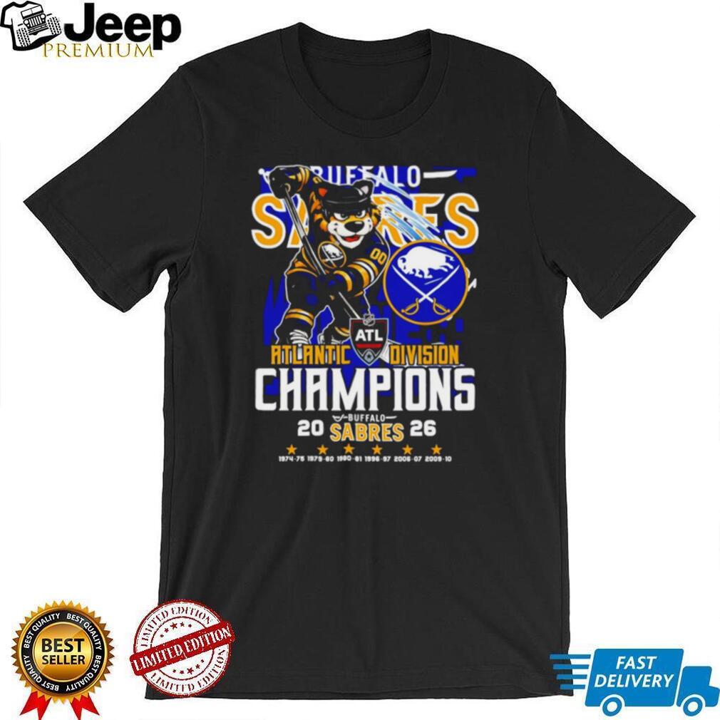 Buffalo Sabres 2026 Atlantic Division Champions Commemorative T Shirt