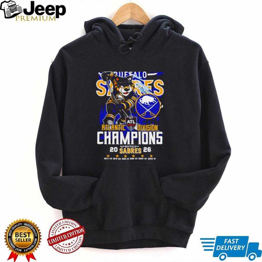 Buffalo Sabres 2026 Atlantic Division Champions Commemorative T Shirt