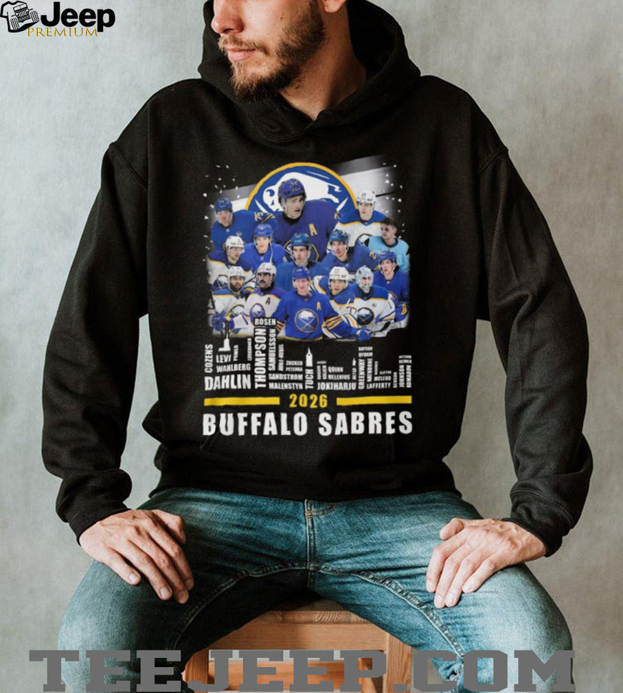 Buffalo Sabres 2026 Team Roster and Players Graphic T Shirt