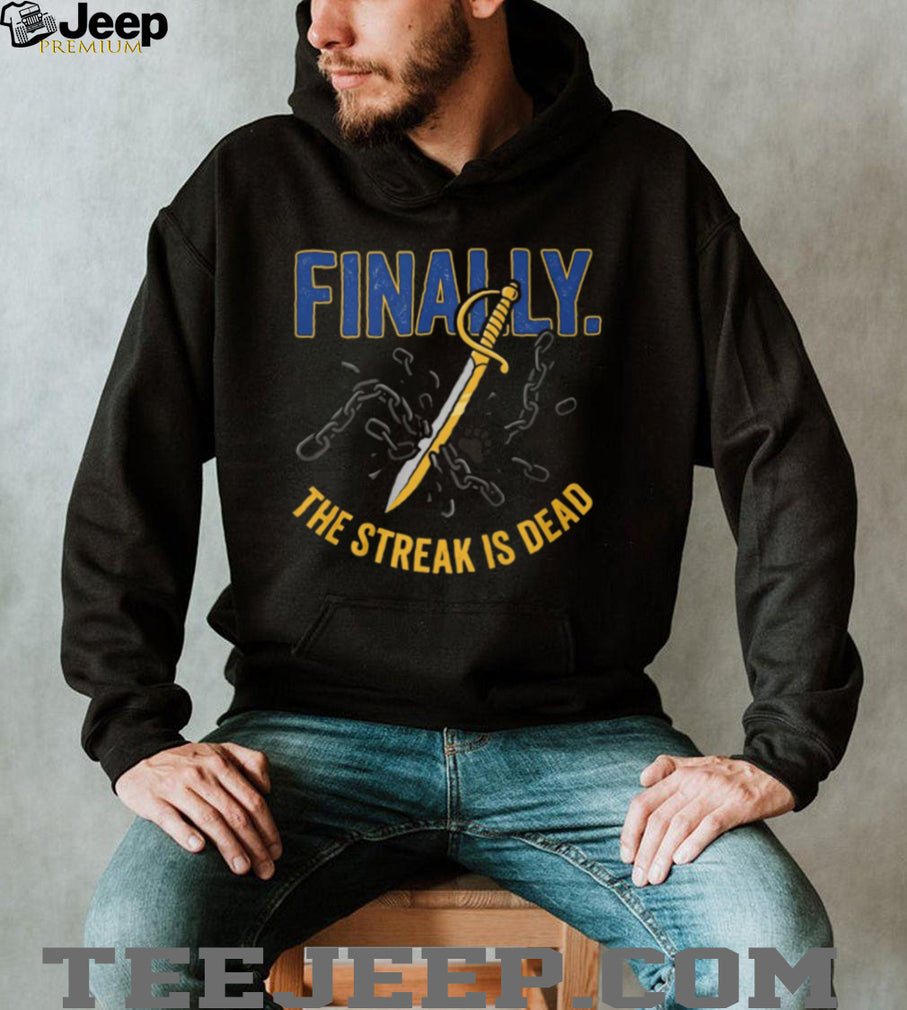 Buffalo Sabres Finally The Streak Is Dead Broken Chains T Shirt