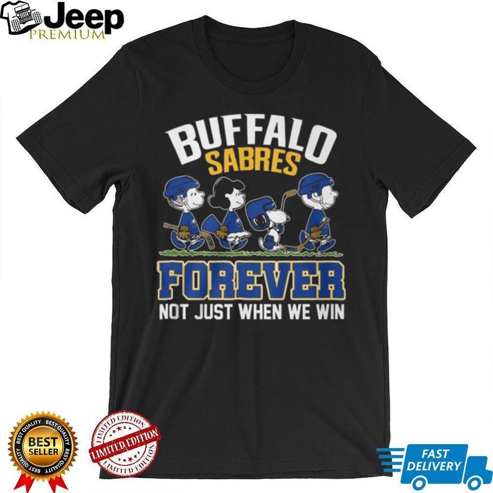 Buffalo Sabres Forever Peanuts Gang Walking Hockey Fan T Shirt