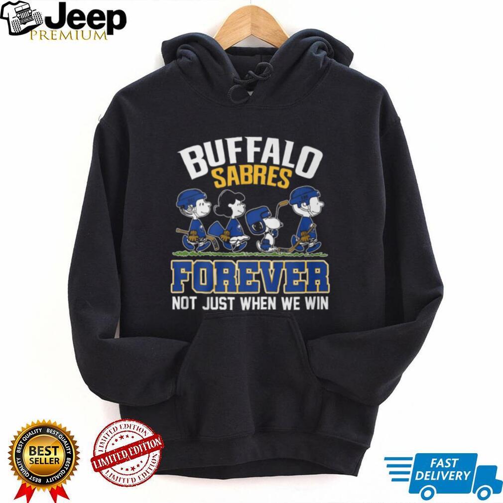 Buffalo Sabres Forever Peanuts Gang Walking Hockey Fan T Shirt
