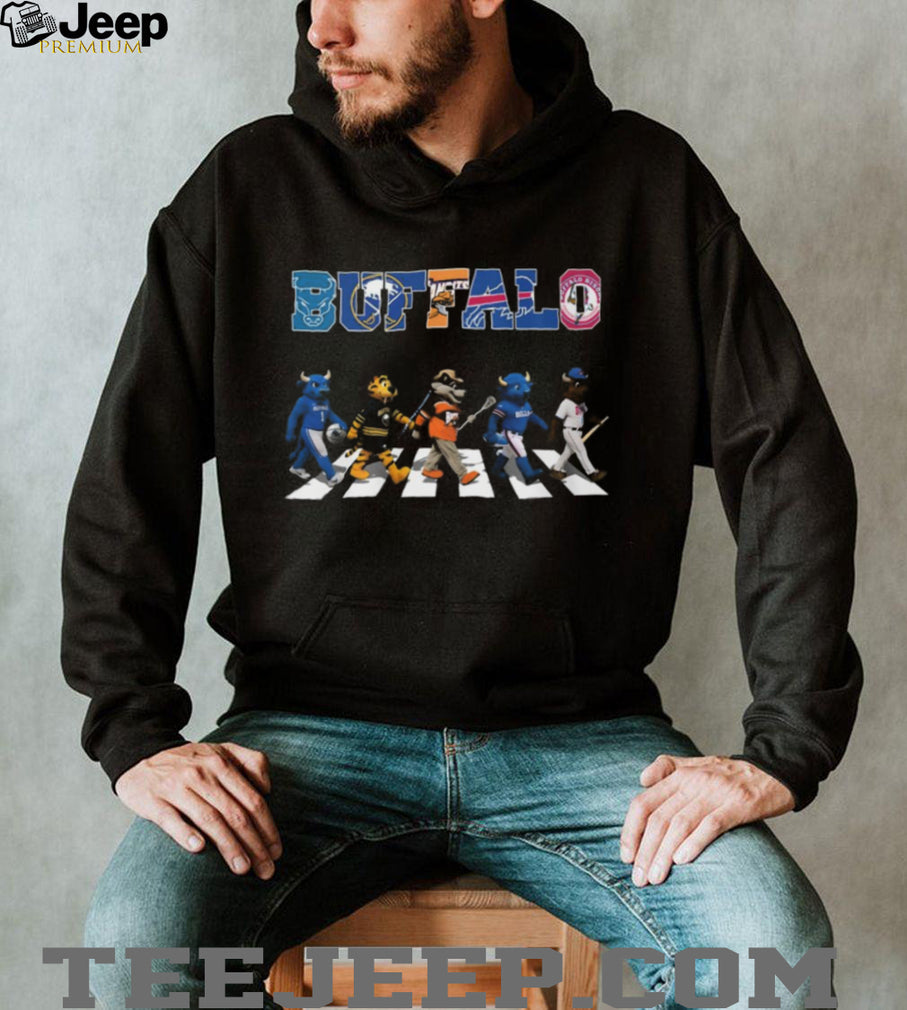Buffalo Sports Mascots Abbey Road Crossing T Shirt