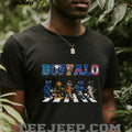 Buffalo Sports Teams Mascot Abbey Road Crossing Vintage Retro Style Fans Shirt