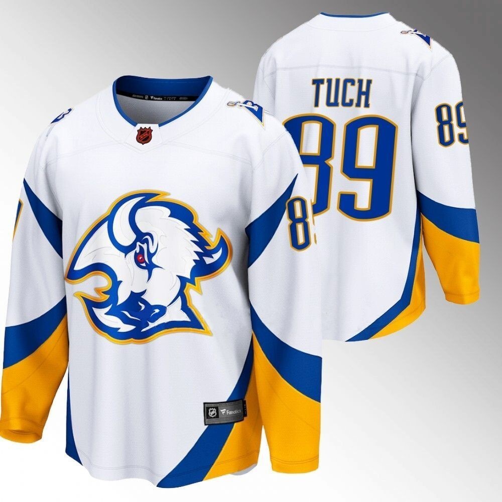 Buffalo Sabres #89 Alex Tuch white 2022 special edition 2.0 breakaway retro jersey