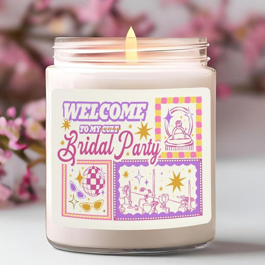 Bulk Bridesmaid Proposal Candle, Welcome to My Bridal Party Candle, Funny Bridesmaid Proposal Gift Ideas, Bachelorette Party Gifts