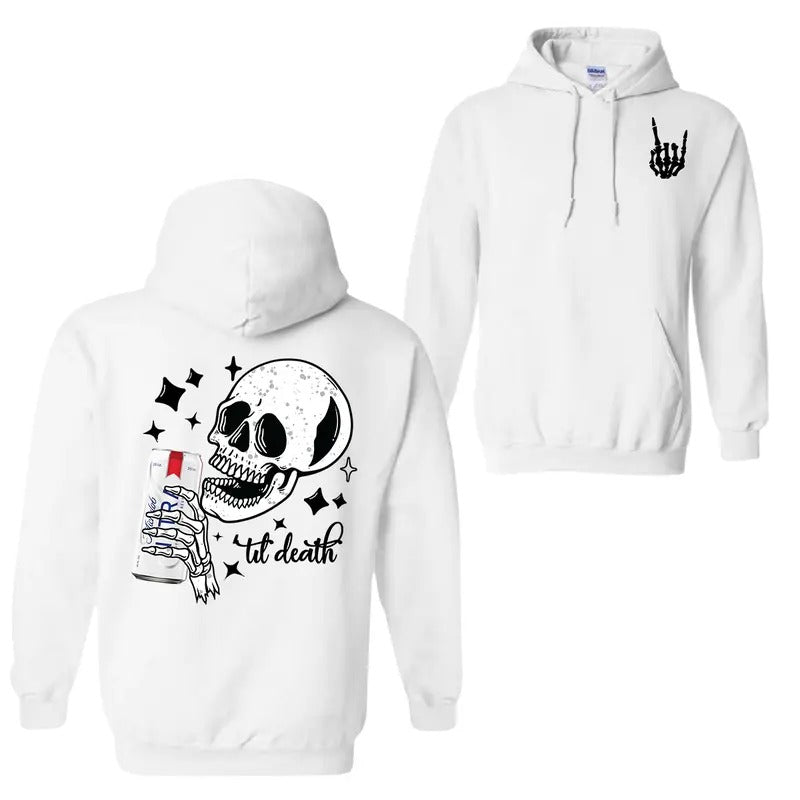 Bull Energy Drink 2 Sided Hoodie Sweatshirt T-shirt, Michelob Ultra Til Death Hoodie For Men And Women, Trendy Hoodie