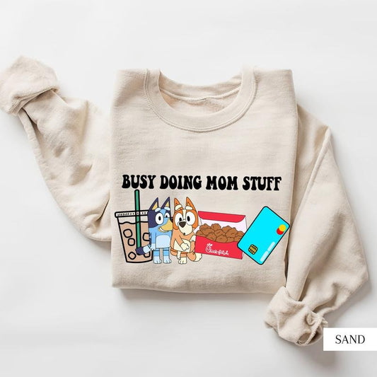 Busy Doing Mom Stuff Sweatshirt Menswear Hoodie style 02 T-Shirts | WearSparks.com