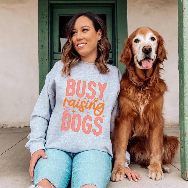 Busy Raising Dogs DTF Transfers - THIS IS NOT A SHIRT Hoodie, Sweatshirt | WearSparks.com