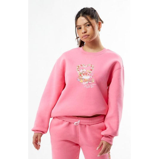 By Samii Ryan Women's Care Bears x Strawberry Shortcake Life Is Sweet Crew Neck Sweatshirt T-Shirts, Hoodie | WearSparks.com