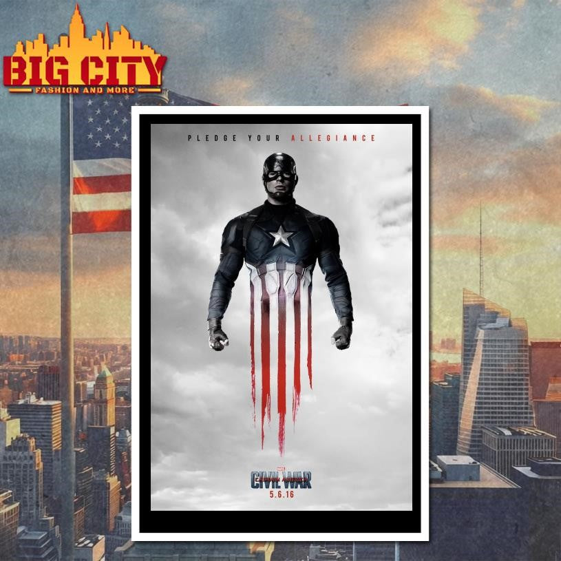 CAPTAIN AMERICA CIVIL WAR New Poster Shirt