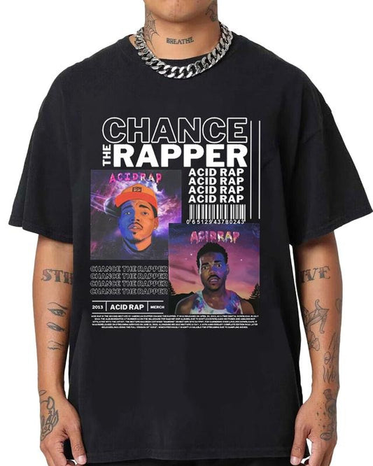 CHANCE THE RAPPER T Shirt,Chance the Rapper Rapper Hiphop Retro 90s Vintage Bootleg Tee Hoodie Sweater