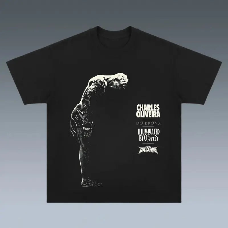 CHARLES OLIVEIRA-THE BOW TEE, Boxing T-shirt, Boxer Tee, Sports Shirt, UFC Shirt, Workout T-shirt, Gift for Him Gift For Her Hoodie Sweatshirt Crewneck Cotton Menswear Top