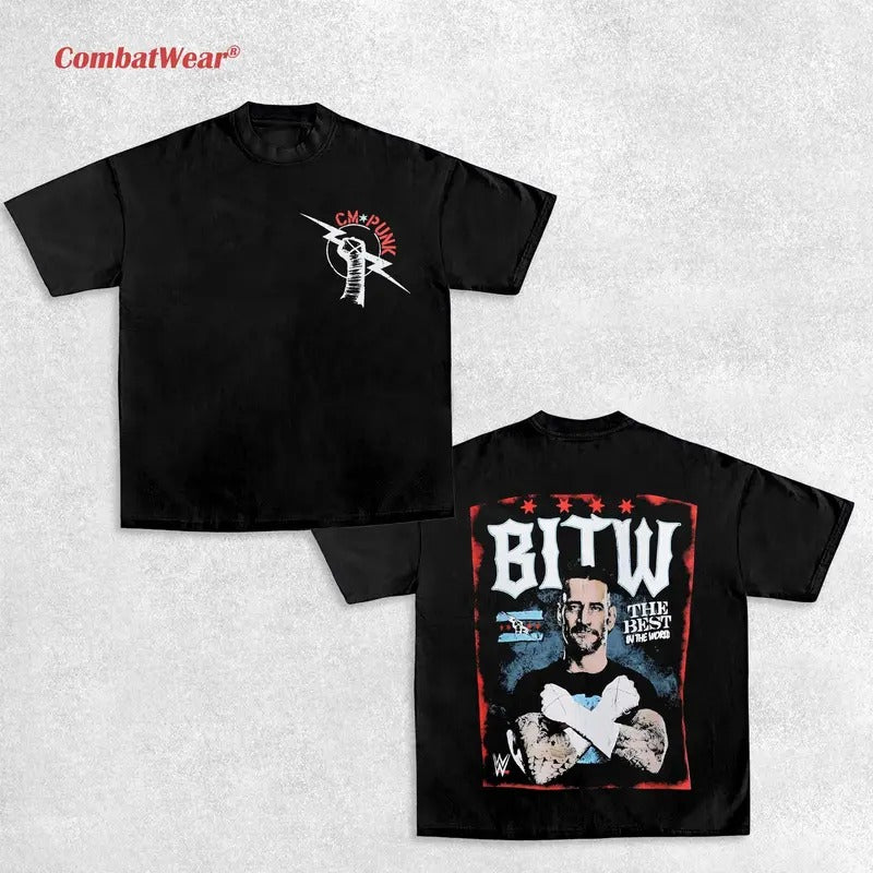 CM PUNK BEST TEE, Wrestling Tee, Wrestling Graphic Tee, Wrestler Shirt, Sports Shirt, Vintage Wresting Shirt, Wrestling Gift