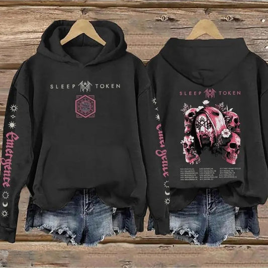 [COLLECTION]Sleep Token Even In Arcadia 9 Style Sweatshirt, Hoodie, Wash Hoodie, Black color Emergence Rock Band Hoodie Sleep Token Tour Merch