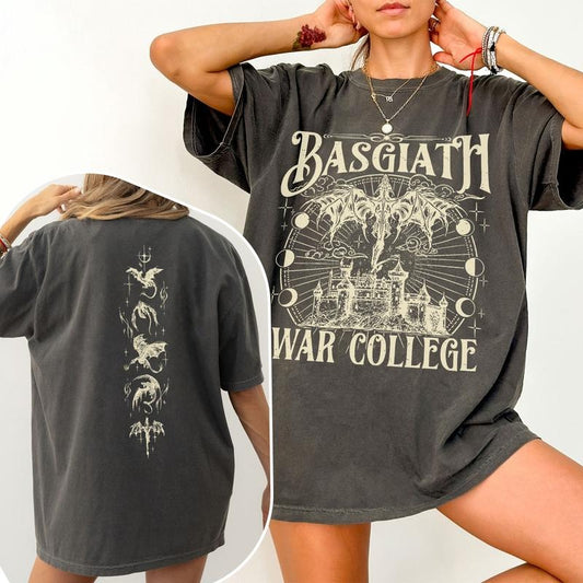 [COMFORT COLORS] Basgiath War College Shirt, Fourth Wing T-shirt, Dragon Riders Shirt, Riders Quadrant Tee,  Bookish Gift for Readers