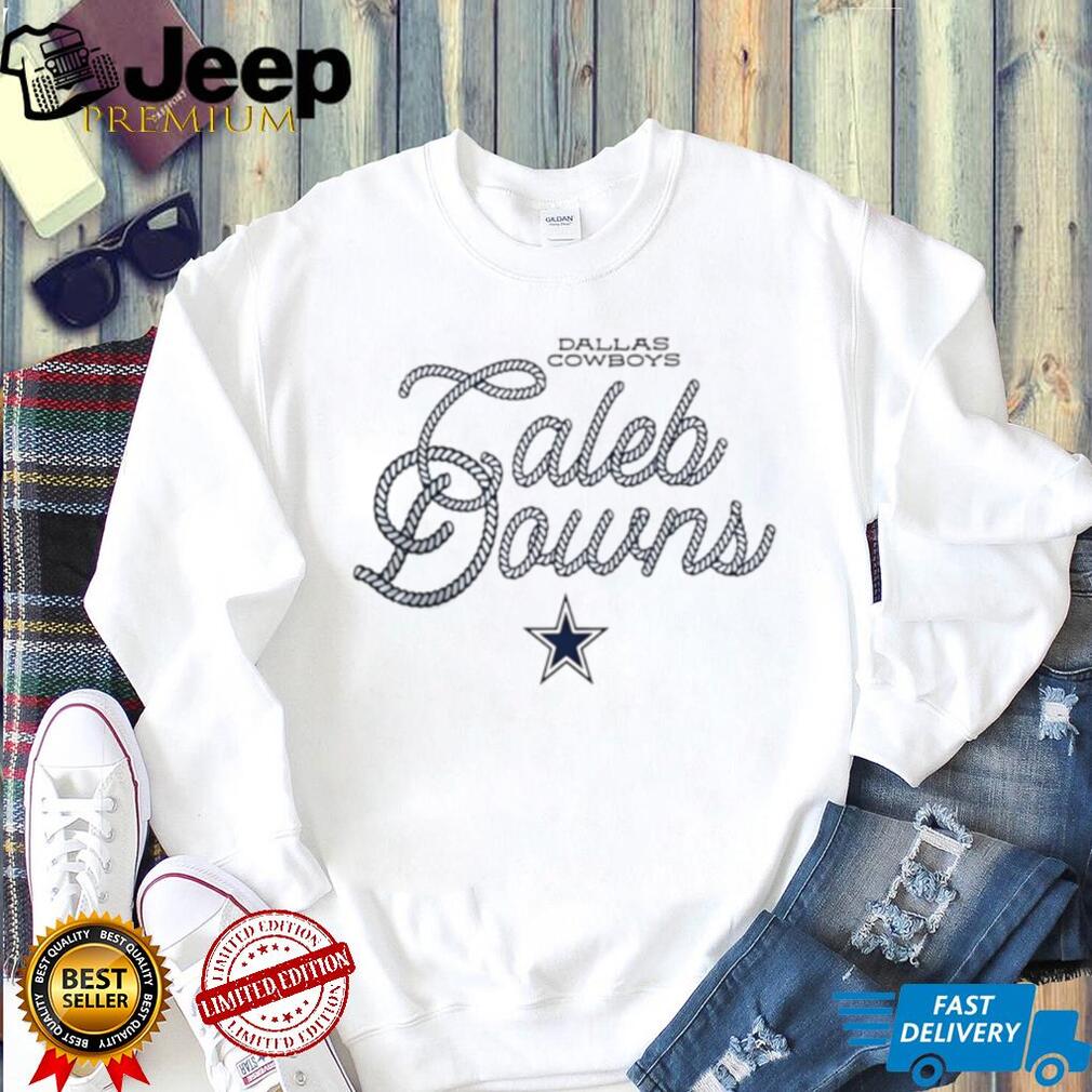 Caleb Downs Dallas Cowboys Rope Font Football Fan T Shirt