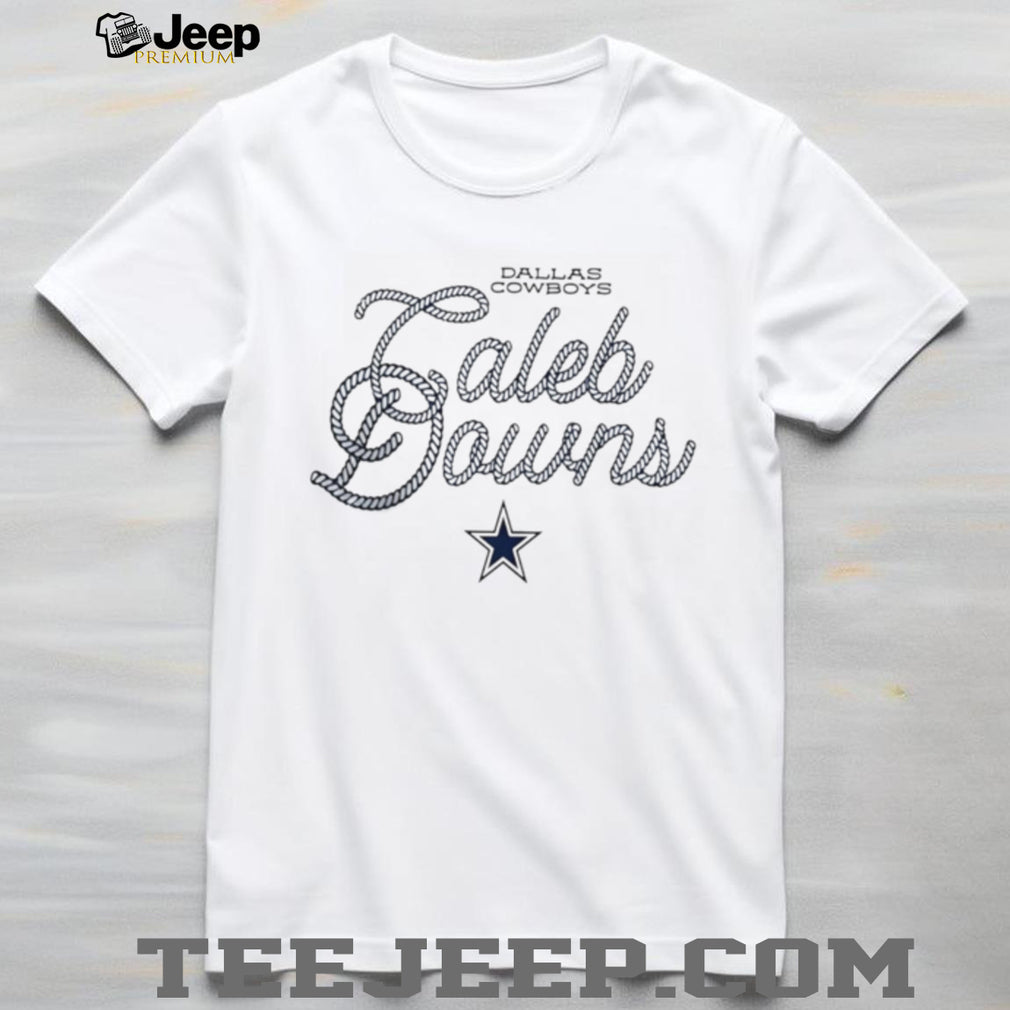 Caleb Downs Dallas Cowboys Rope Font Football Fan T Shirt