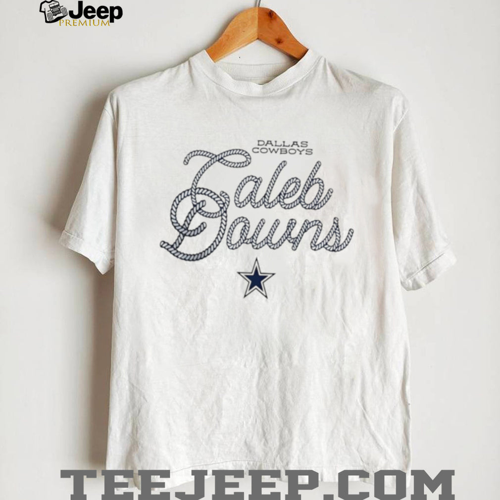 Caleb Downs Dallas Cowboys Rope Font Football Fan T Shirt