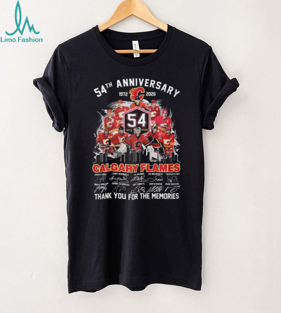 Calgary Flames 54th Anniversary 1972 2026 Greatest Players Memories T Shirt