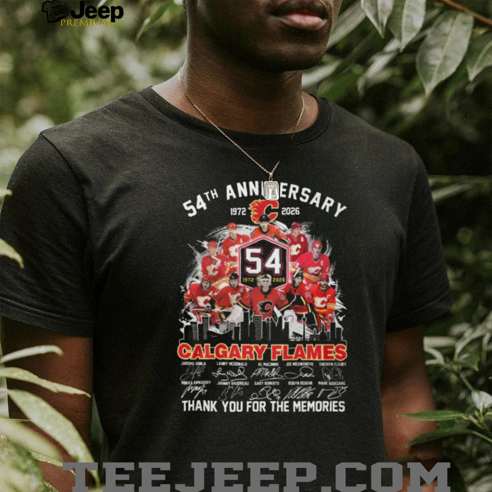 Calgary Flames 54th Anniversary 1972 2026 Greatest Players Memories T Shirt