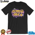 California Love Los Angeles Basketball Purple and Gold Graffiti T Shirt