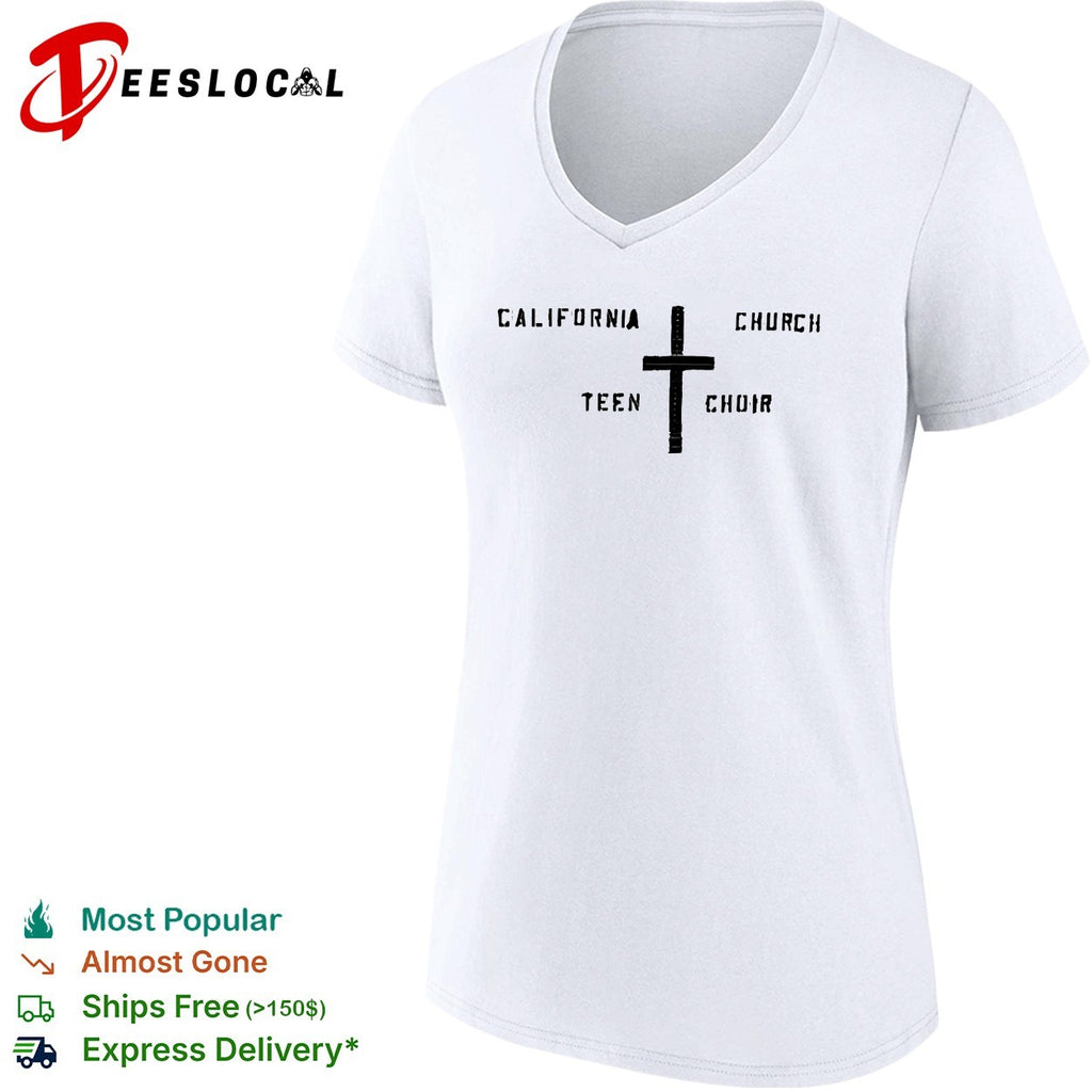California church teen choir cross shirt