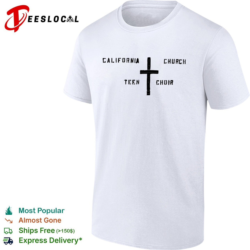 California church teen choir cross shirt