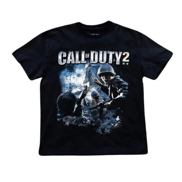 Call Of Duty 2 MW2 Vintage Gaming shirt Made Using 100% Us Cotton, Design & Printed In The USA Menswear Top