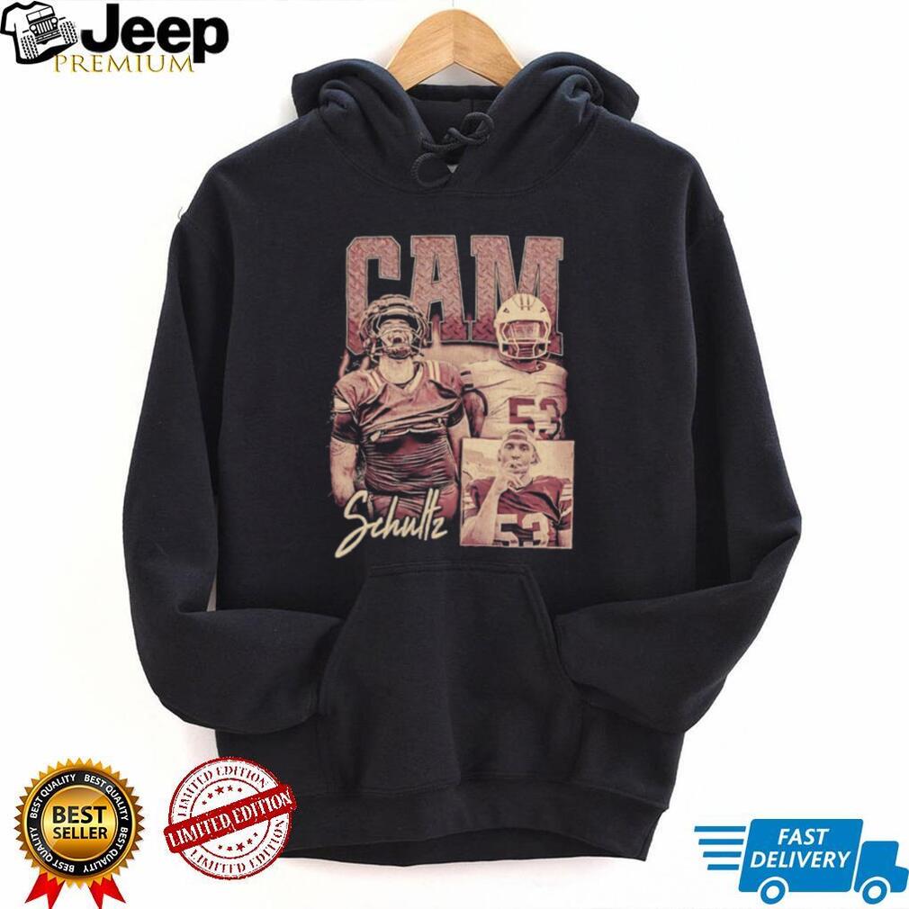 Cam Schultz 53 Vintage Graphic Football Fan T Shirt