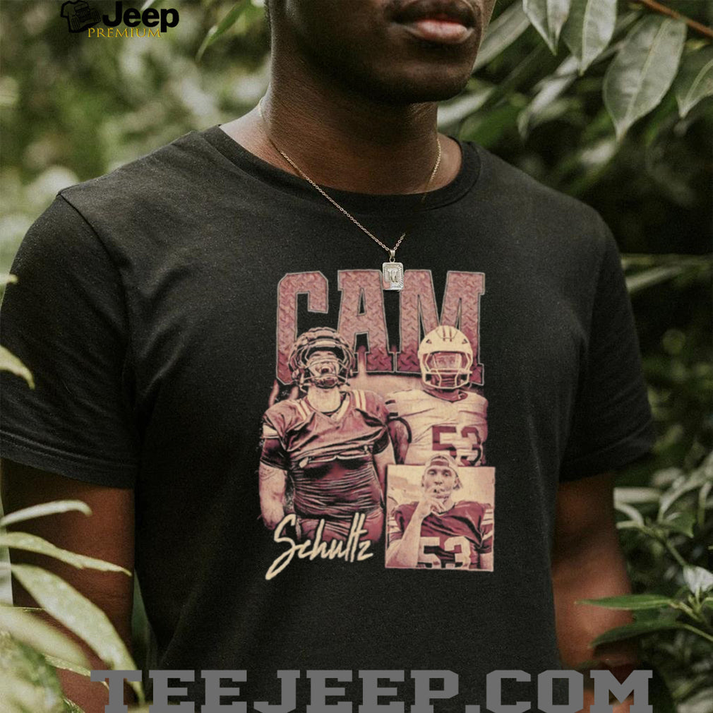 Cam Schultz 53 Vintage Graphic Football Fan T Shirt