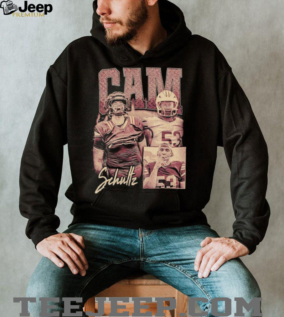 Cam Schultz 53 Vintage Graphic Football Fan T Shirt