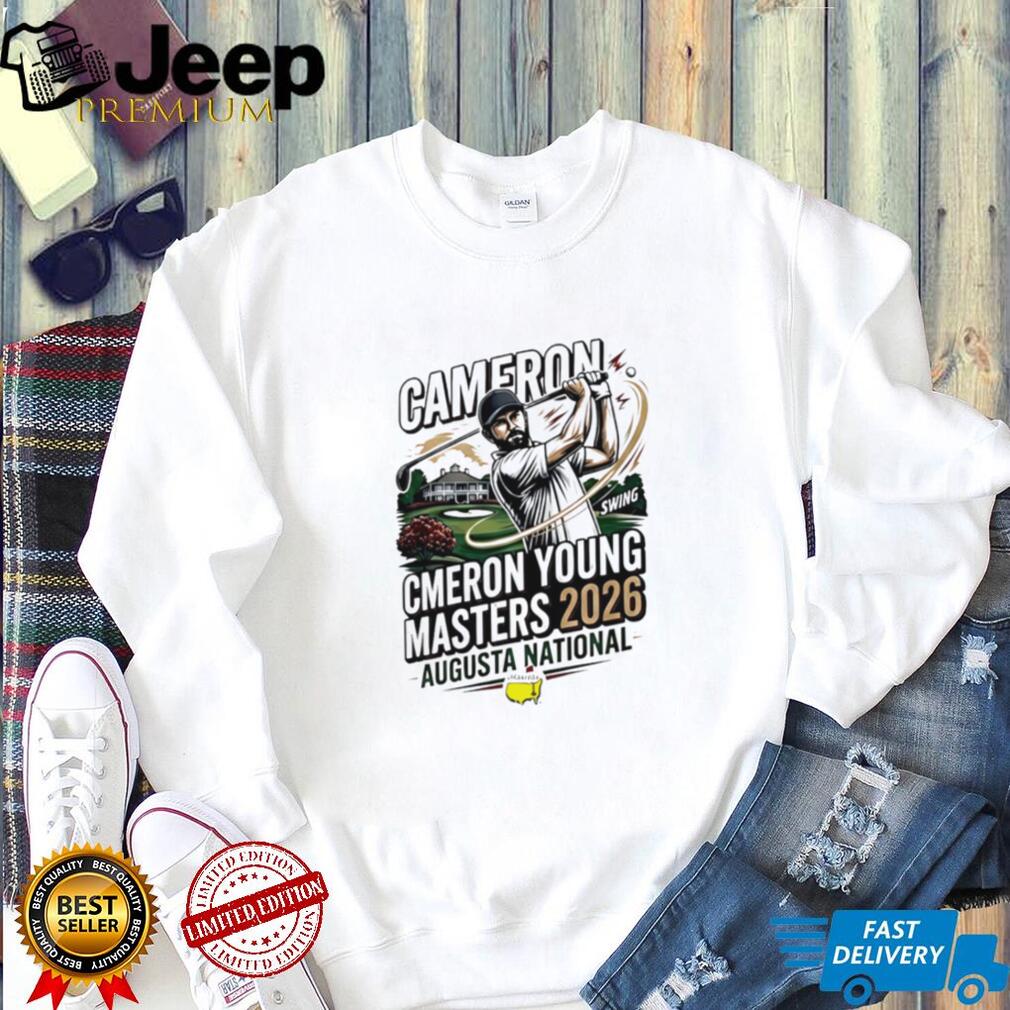 Cameron Young Augusta National Masters 2026 Golf Graphic T Shirt