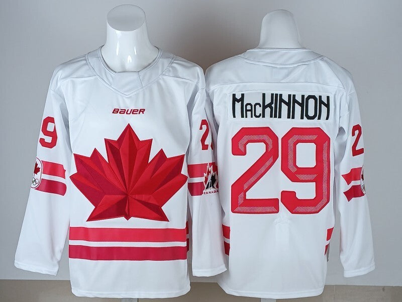 Canada Hockey #29 Nathan MacKinnon Canada 2026 Winter Olympics Edition Style 3